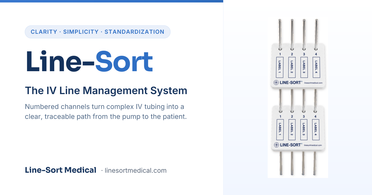 Line-Sort Medical | The IV Line Management System